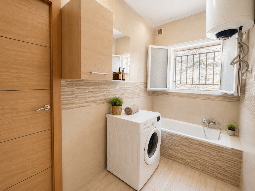 Habitación con bañera de La Casita Gergaleña en Gérgal, Almería