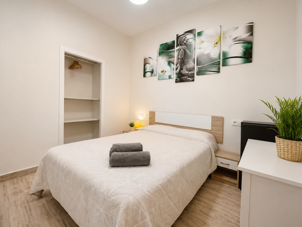 Habitación de matrimonio acogedora de La Casita Gergaleña en Gérgal, Almería